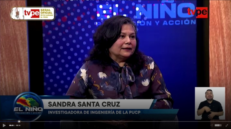 Entrevista a Sandra Santa Cruz sobre pircas reforzadas para TVPerú Noticias
